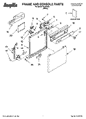 FRAME AND CONSOLE PARTS Diagram and Parts List for IKU35560  Inglis Dishwasher