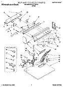 SECTION Diagram and Parts List for KEYE777BWH2  KitchenAid Dryer