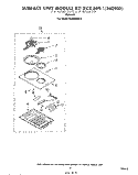 Part Location Diagram of 868865 Whirlpool Cooktop (6``/8``)