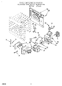 OVEN INTERIOR Diagram and Parts List for MC8130XAB0  Whirlpool Wall Oven