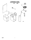 ACCESSORY Diagram and Parts List for KCCC151DWH0  KitchenAid Trash Compactor