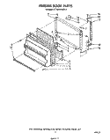 FREEZER DOOR Diagram and Parts List for ET18VKXRWR2  Whirlpool Refrigerator