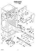 LINER PARTS Diagram and Parts List for IPT164301  Inglis Refrigerator