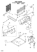 UNIT PARTS Diagram and Parts List for TT21AKXKQ03  Estate Refrigerator