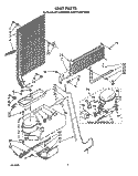 UNIT Diagram and Parts List for ET14JMXWW00  Whirlpool Refrigerator