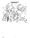 SECTION Diagram and Parts List for REL4422AW0  Roper Dryer