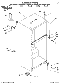 CABINET PARTS Diagram and Parts List for ET6WSKYKQ02  Whirlpool Refrigerator