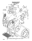 BULKHEAD Diagram and Parts List for KGYE960WAL0  KitchenAid Dryer