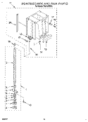 POWERSCREW AND RAM Diagram and Parts List for TU4700XBP0  Whirlpool Trash Compactor