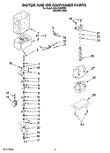 MOTOR AND ICE CONTAINER PARTS Diagram and Parts List for KSSC42QTS02  KitchenAid Refrigerator