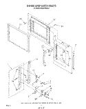DOOR AND LATCH , LITERATURE AND OPTIONAL Diagram and Parts List for KCMS132SBL5  KitchenAid Microwave