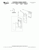CONTROL PANEL PARTS Diagram and Parts List for GMH3204XVQ0  Whirlpool Microwave
