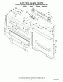 CONTROL PANEL PARTS Diagram and Parts List for WFG366LVQ0  Whirlpool Range