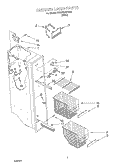 FREEZER LINER Diagram and Parts List for 2VGD23DQFW02  Whirlpool Refrigerator