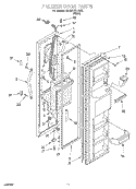 Part Location Diagram of 2169749 Whirlpool TRIM,DOOR SHELF (4)