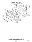 FREEZER DOOR Diagram and Parts List for ET18JMXSW08  Whirlpool Refrigerator