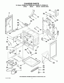 CHASSIS PARTS Diagram and Parts List for WFE366LVQ0  Whirlpool Range