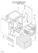 OVEN CHASSIS Diagram and Parts List for KESC307BAL6  KitchenAid Range