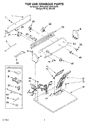 SECTION Diagram and Parts List for LER5636KT0  Whirlpool Dryer