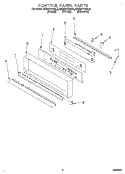 CONTROL PANEL, LITERATURE Diagram and Parts List for KEBS177BAL0  KitchenAid Wall Oven