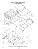UPPER OVEN LINER Diagram and Parts List for KGBS245SBL0  KitchenAid Wall Oven