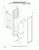 FREEZER DOOR PARTS Diagram and Parts List for GD5RVAXVQ04  Whirlpool Refrigerator