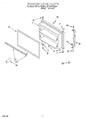 FREEZER DOOR, LIT/OPTIONAL Diagram and Parts List for 6ET19DKXDW01  Whirlpool Refrigerator