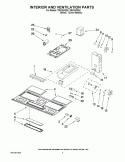 INTERIOR AND VENTILATION PARTS Diagram and Parts List for TMH16XSD4  Estate Microwave