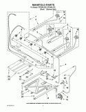 MANIFOLD PARTS Diagram and Parts List for GFG464LVB2  Whirlpool Range