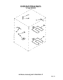 OVEN ELECTRICAL Diagram and Parts List for FES370VX1  Whirlpool Range