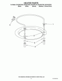 HEATER PARTS Diagram and Parts List for DU1015XTXQ3  Whirlpool Dishwasher