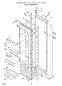 REFRIGERATOR DOOR Diagram and Parts List for KSSS42MHX00  KitchenAid Refrigerator