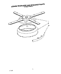 LOWER WASHARM AND STRAINER Diagram and Parts List for KUDI22HT0  KitchenAid Dishwasher