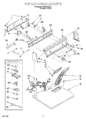 SECTION Diagram and Parts List for TEDS680EQ1  Estate Dryer