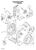 BULKHEAD PARTS, OPTIONAL PARTS (NOT INCLUDED) Diagram and Parts List for WED5560SQ0  Whirlpool Dryer