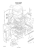 OVEN Diagram and Parts List for B4607B1  Roper Range