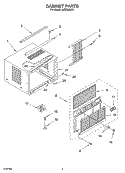 Part Location Diagram of 8031124 Whirlpool GRILLE