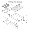 DRAWER AND BROILER Diagram and Parts List for SF362BEGN5  Whirlpool Range