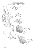 FREEZER LINER Diagram and Parts List for KSRS22FGBL03  KitchenAid Refrigerator