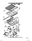 COMPARTMENT SEPARATOR Diagram and Parts List for ET25DMXWN01  Whirlpool Refrigerator