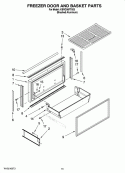 FREEZER DOOR AND BASKET PARTS Diagram and Parts List for KBRO36FTX03  KitchenAid Refrigerator