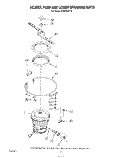 HEATER, PUMP AND LOWER SPRAY ARM Diagram and Parts List for DU9700XT0  Whirlpool Dishwasher