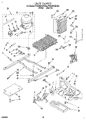 UNIT Diagram and Parts List for 4YED25DQDN00  Whirlpool Refrigerator