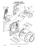 BULKHEAD , LITERATURE AND OPTIONAL Diagram and Parts List for GCG2901XSN1  Whirlpool Dryer