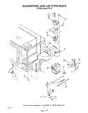 MAGNETRON AND AIR FLOW Diagram and Parts List for RM996PXVW2  Whirlpool Microwave Oven Combo
