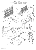 UNIT Diagram and Parts List for GT19DKXGN01  Whirlpool Refrigerator