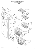 FREEZER LINER Diagram and Parts List for KSRB25QABL10  KitchenAid Refrigerator