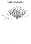 UPPER RACK AND TRACK Diagram and Parts List for KUDM24SEAL5  KitchenAid Dishwasher