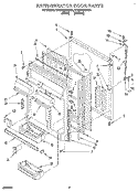 REFRIGERATOR DOOR Diagram and Parts List for ET22PMXBW00  Whirlpool Refrigerator