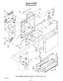 DOOR Diagram and Parts List for DU9700XT0  Whirlpool Dishwasher